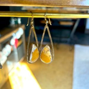 Bumble bee jasper earrings